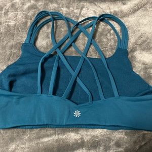A-C Hyper Focused Bra In Powervita™- Teal- MED